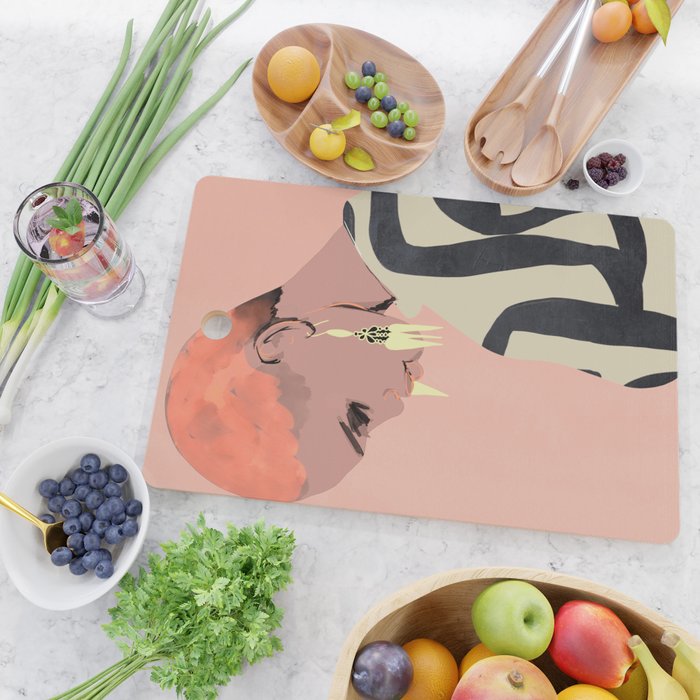 Girl Portrait 29 Cutting Board Gallery Image 2