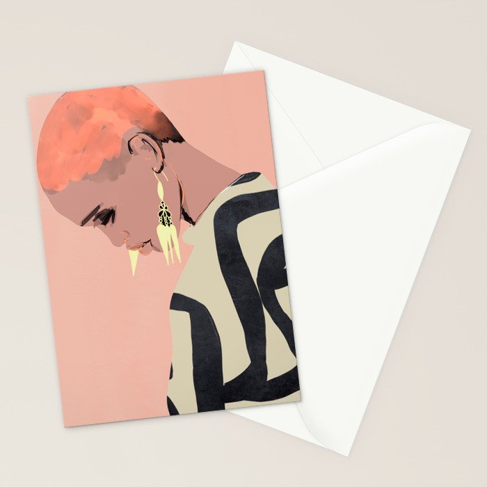 Girl Portrait 29 Stationery Card Gallery Image 2