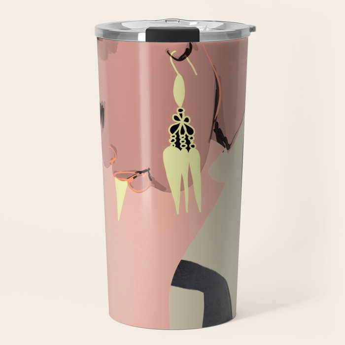 Girl Portrait 29 Travel Mug Gallery Image 1