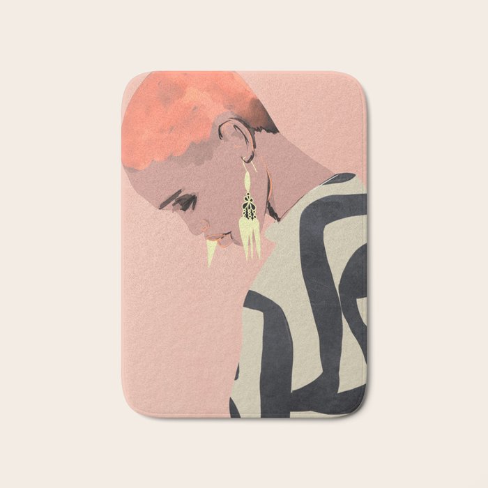 Girl Portrait 29 Bath Mat Gallery Image 1