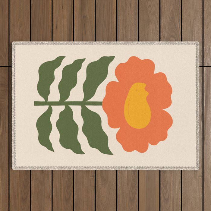 Cat and Plant 60 Outdoor Rug Gallery Image 1