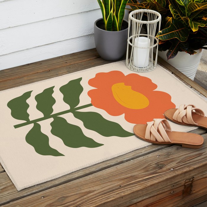 Cat and Plant 60 Outdoor Rug Gallery Image 2