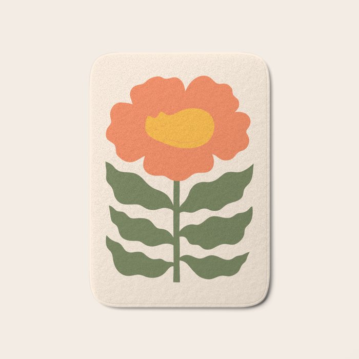 Cat and Plant 60 Bath Mat Gallery Image 1