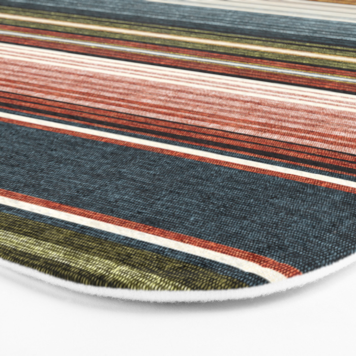 serape southwest stripe - earth tones Bath Mat Gallery Image 3