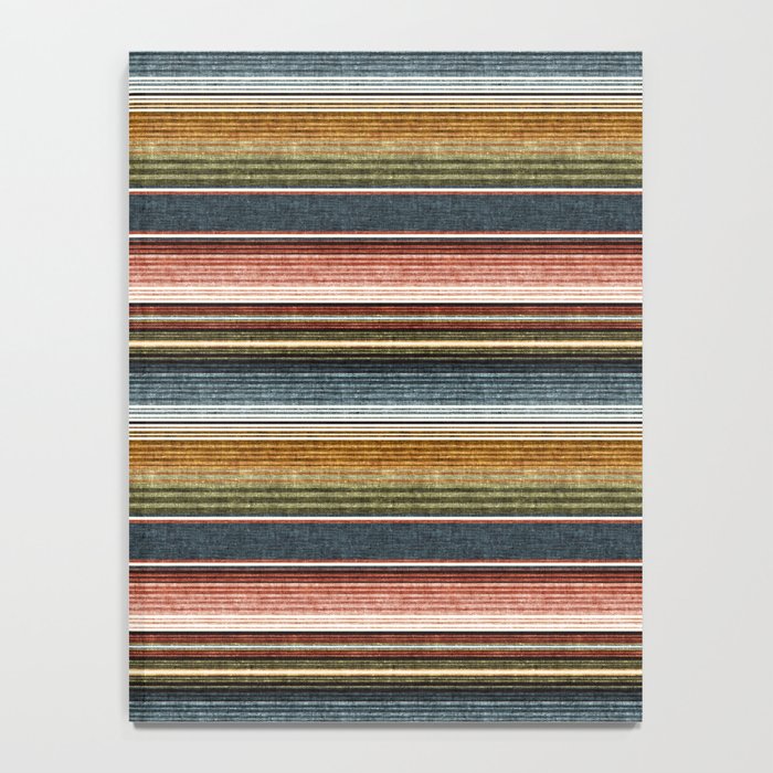 serape southwest stripe - earth tones Notebook Gallery Image 4