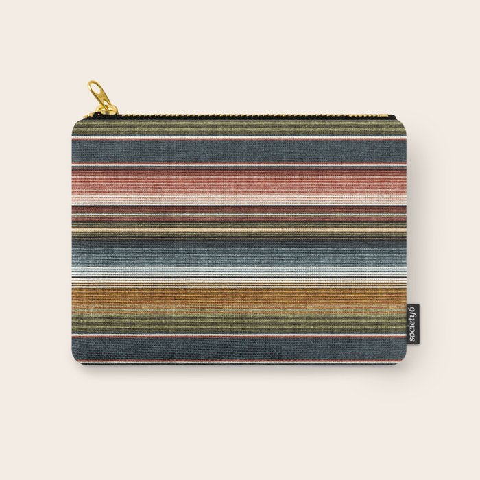 serape southwest stripe - earth tones Carry All Pouch Gallery Image 1