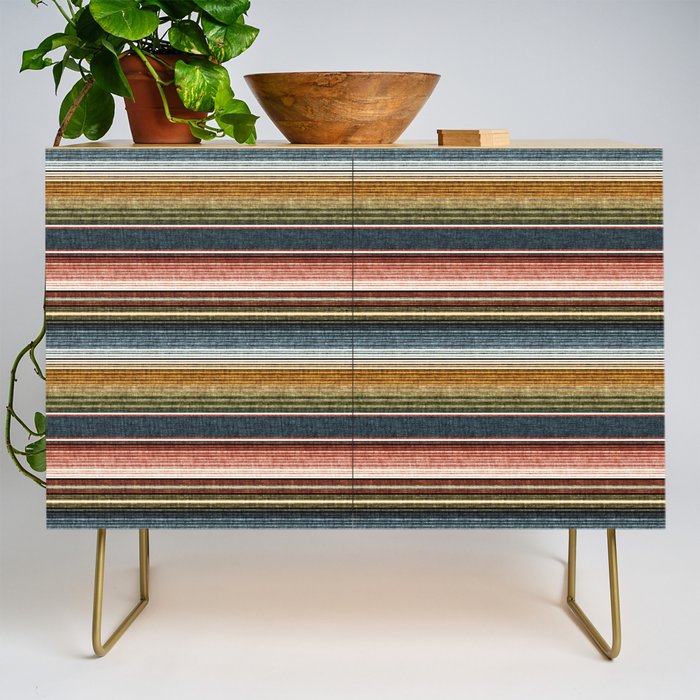 serape southwest stripe - earth tones Credenza Gallery Image 1