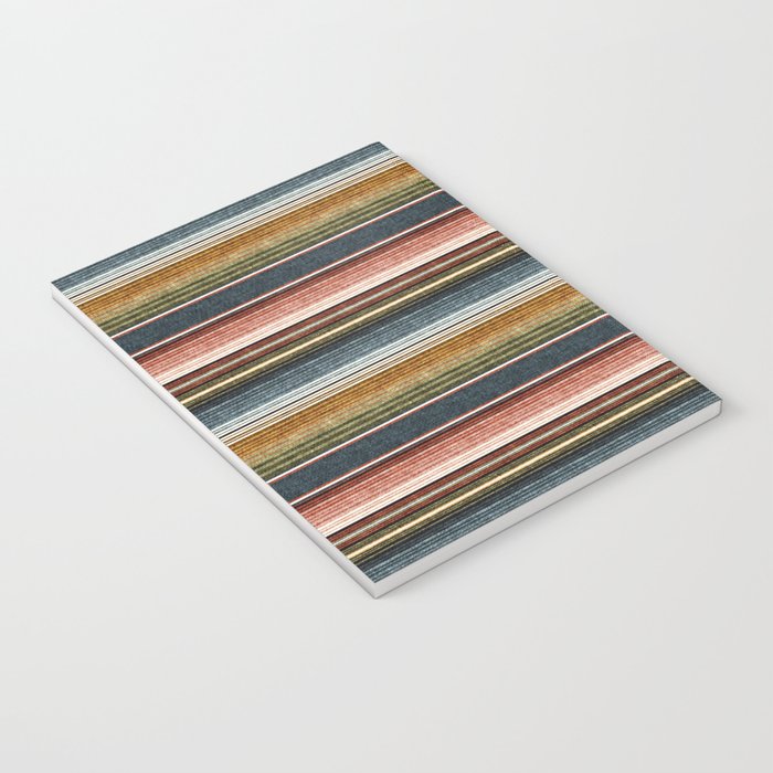 serape southwest stripe - earth tones Notebook Gallery Image 3