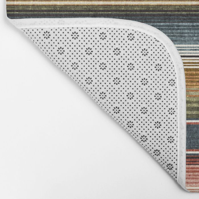 serape southwest stripe - earth tones Bath Mat Gallery Image 2
