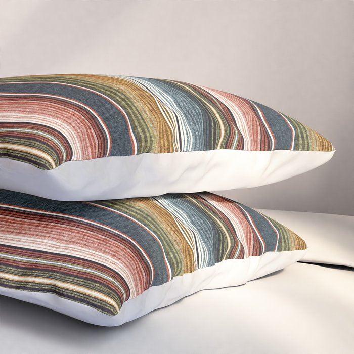 serape southwest stripe - earth tones Pillow Sham Gallery Image 3
