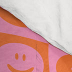 Retro happy face checkered pattern Comforter Gallery Image 4