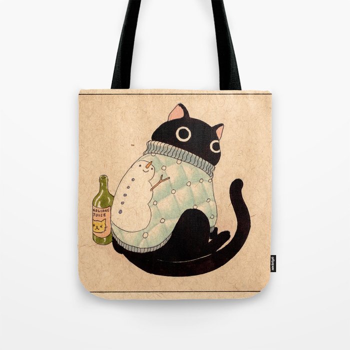 Christmas Cat 03 Tote Bag Gallery Image 1