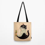 Christmas Cat 03 Tote Bag Gallery Image 2
