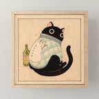 Christmas Cat 03 Mini Art Print Gallery Image 1