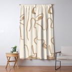 Abstract Loose Line 1 Window Curtain Gallery Image 5