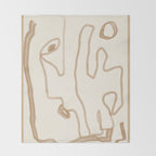 Abstract Loose Line 1 Throw Blanket Gallery Image 2