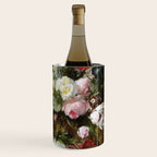 Vintage Floral Still Life Painting Wine Chiller Gallery Image 1