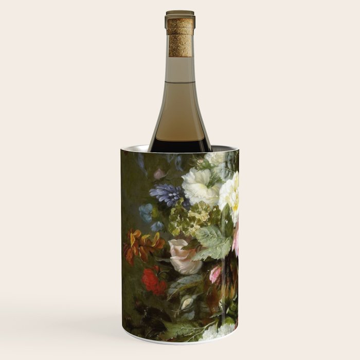 Vintage Floral Still Life Painting Wine Chiller Gallery Image 2