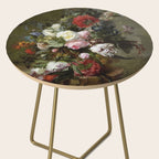 Vintage Floral Still Life Painting Side Table Gallery Image 2