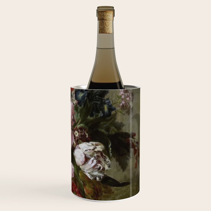 Vintage Floral Still Life Painting Wine Chiller Gallery Image 3