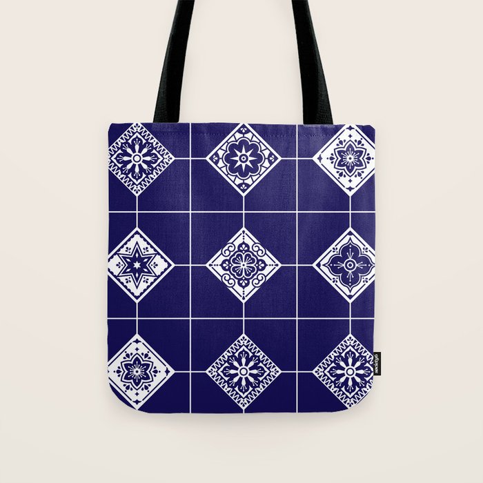 Talavera Mexican Tile - Porcelain Palette Tote Bag Gallery Image 1