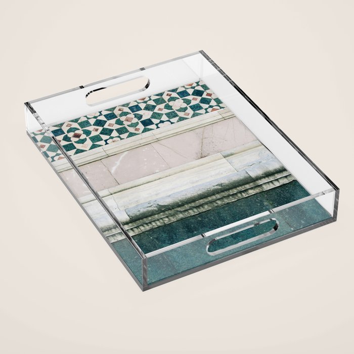 Il Duomo Marble Pattern - Florence Italy Acrylic Tray Gallery Image 1