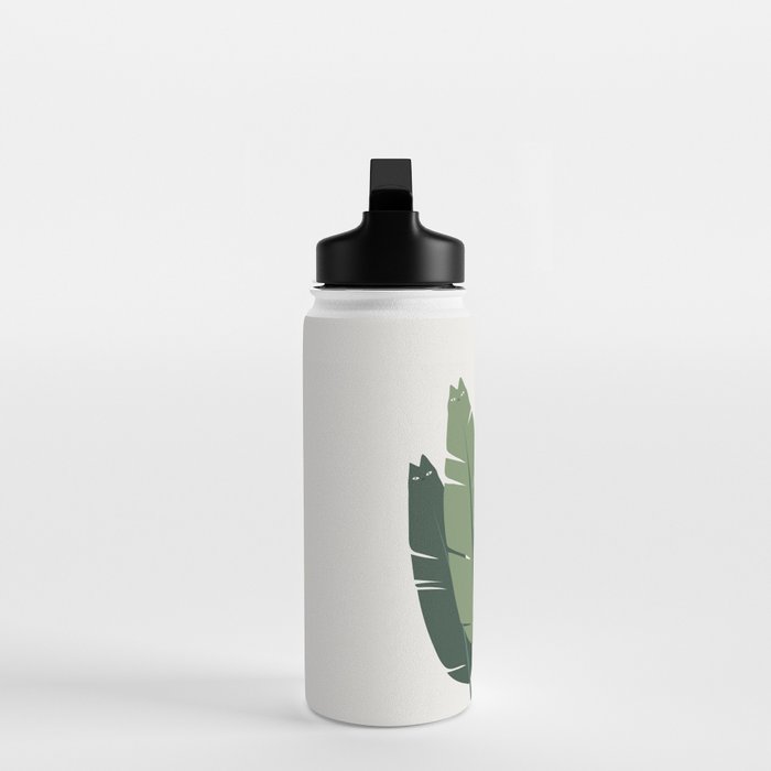 Cat and Plant 18 Water Bottle Gallery Image 3