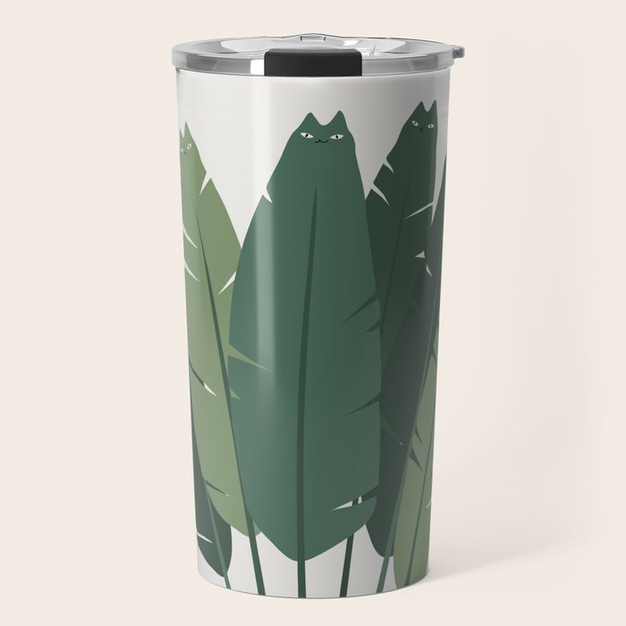 Cat and Plant 18 Travel Mug Gallery Image 1
