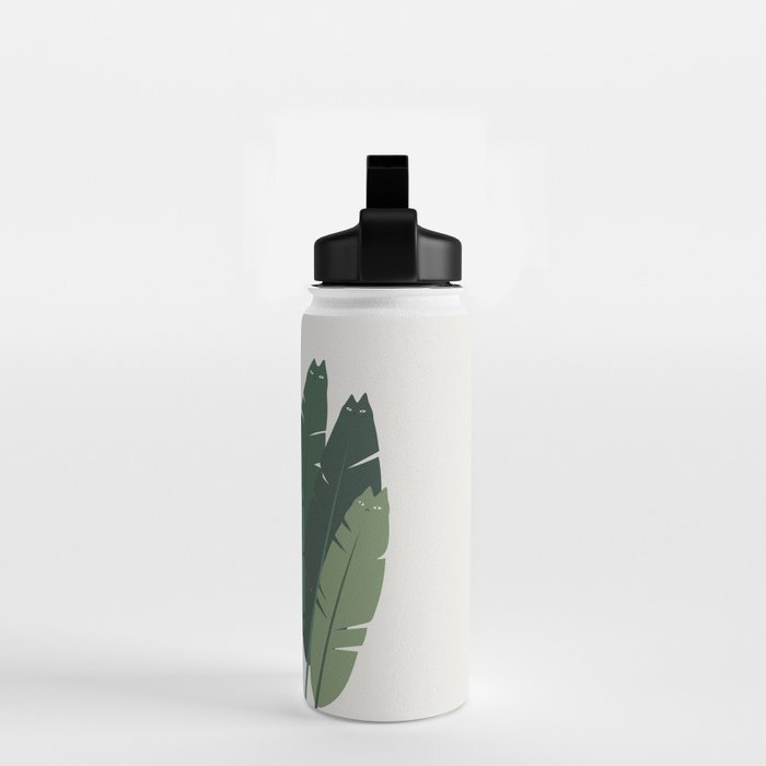 Cat and Plant 18 Water Bottle Gallery Image 2