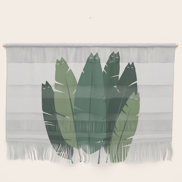 Cat and Plant 18 Wall Hanging Gallery Image 1