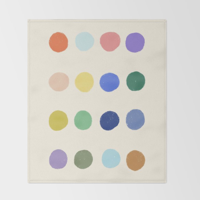 Color samples Throw Blanket Gallery Image 2