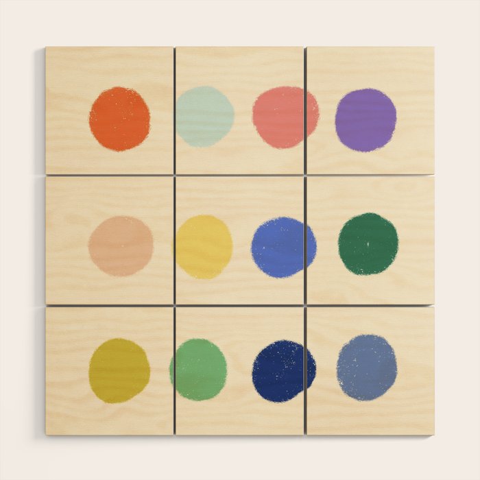 Color samples Wood Wall Art Gallery Image 1