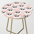 Panda bear with flowers seamless pattern Side Table Gallery Image 2