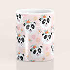 Panda bear with flowers seamless pattern Coffee Mug Gallery Image 4