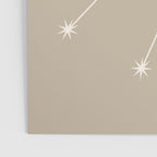 Taurus Zodiac Star Constellation Line Art Beige Poster Gallery Image 3