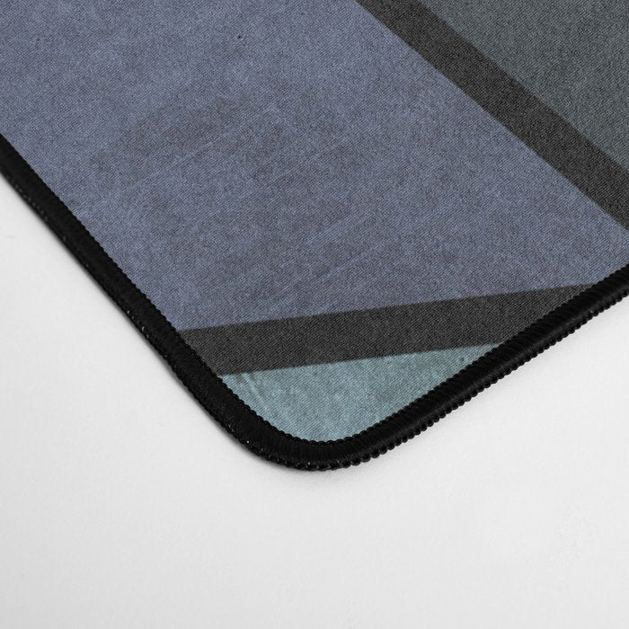 Colorful Concrete Cubes - Blue, Grey, Brown Desk Mat Gallery Image 4