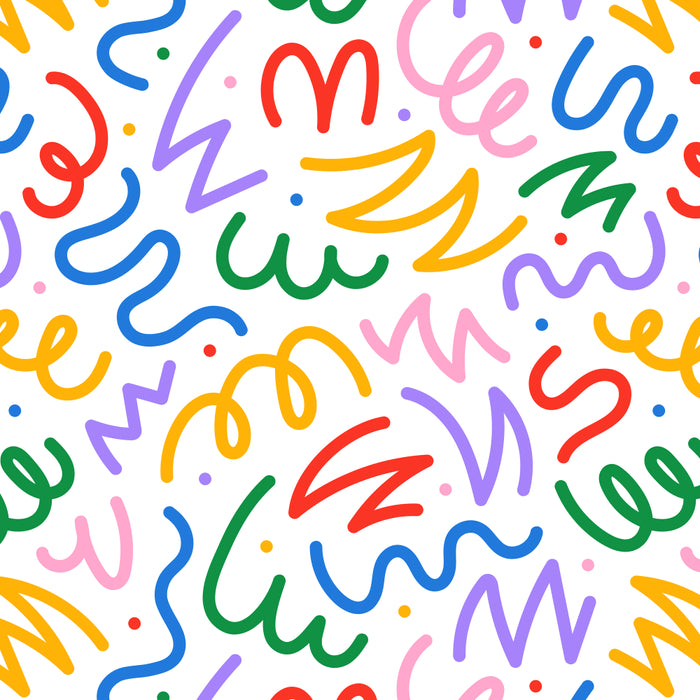 Colorful fun line doodle art pattern Coffee Mug Gallery Image 2
