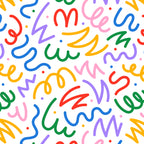 Colorful fun line doodle art pattern Coffee Mug Gallery Image 2