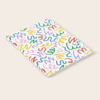 Colorful fun line doodle art pattern Notebook Gallery Image 2