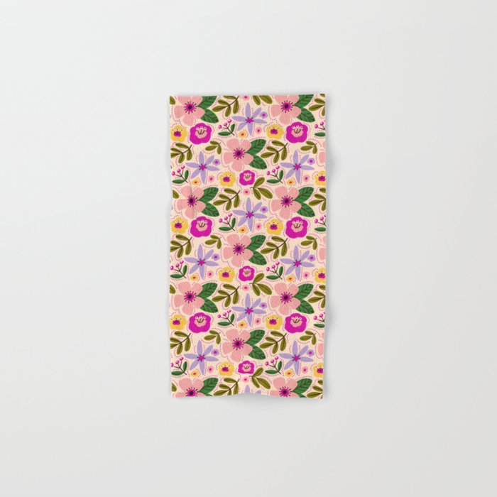 Spring / Summer Modern Floral  Bath Towel Gallery Image 1
