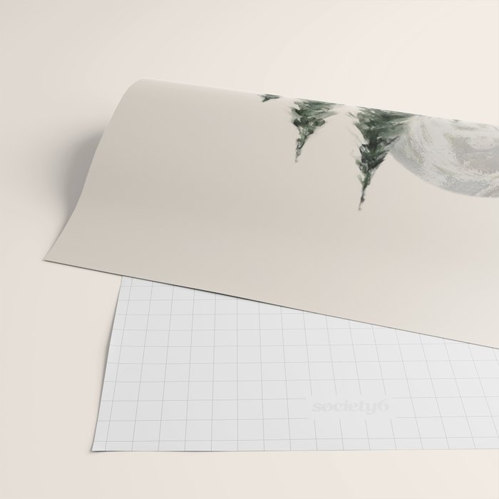 Full Moon Rising Wrapping Paper Gallery Image 2