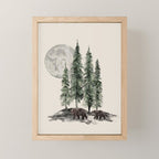 Full Moon Rising Mini Art Print Gallery Image 1