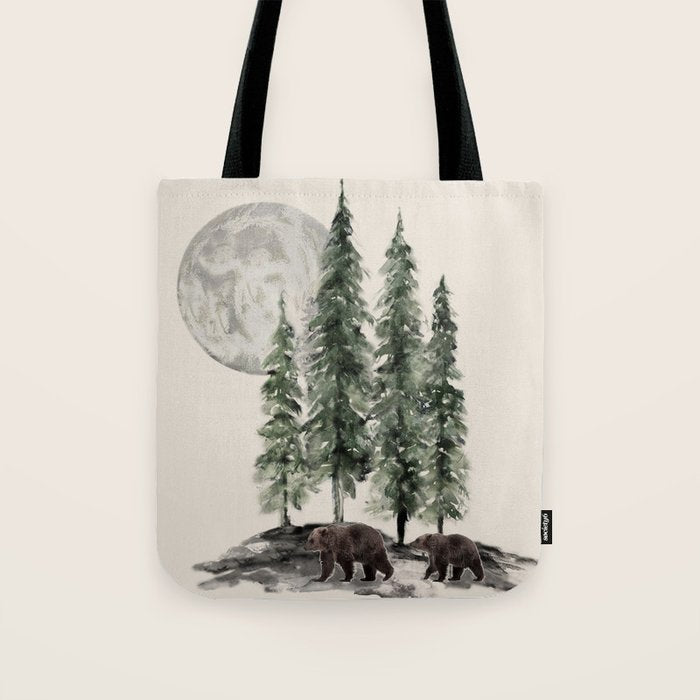Full Moon Rising Tote Bag Gallery Image 1