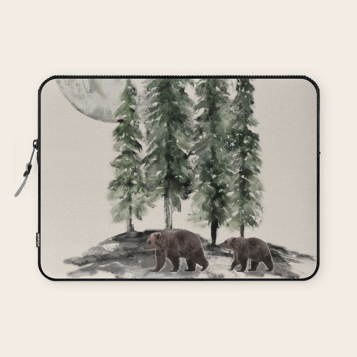Full Moon Rising Laptop Sleeve Gallery Image 1