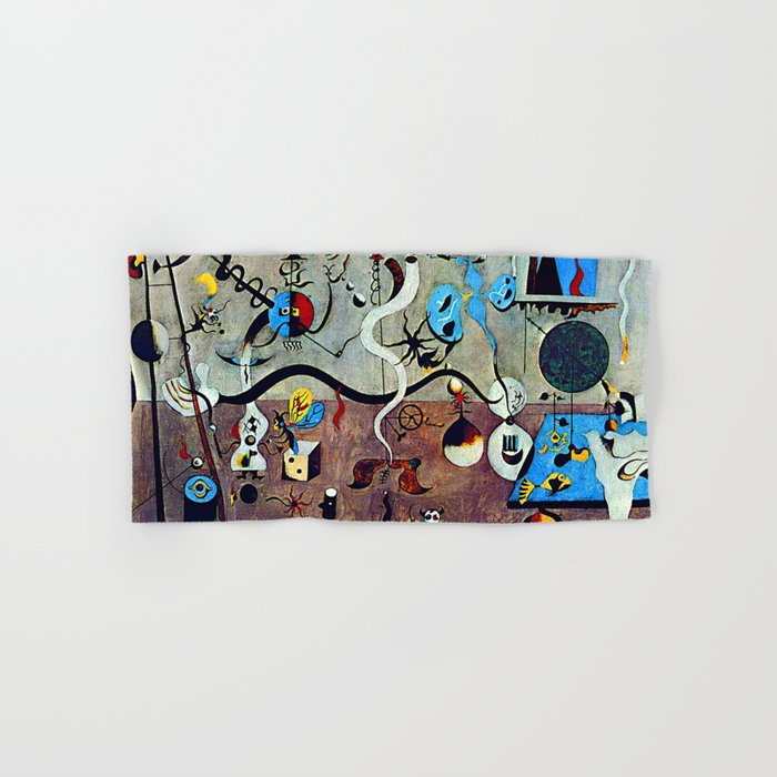 Joan Miro The Harlequin's Carnival Bath Towel Gallery Image 1