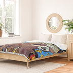 Joan Miro The Harlequin's Carnival Duvet Cover Gallery Image 2