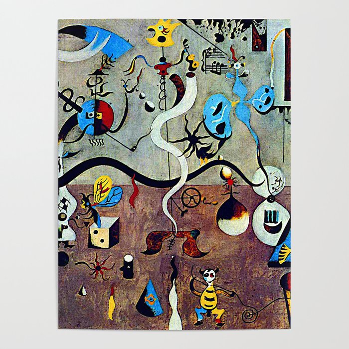 Joan Miro The Harlequin's Carnival Poster Gallery Image 1