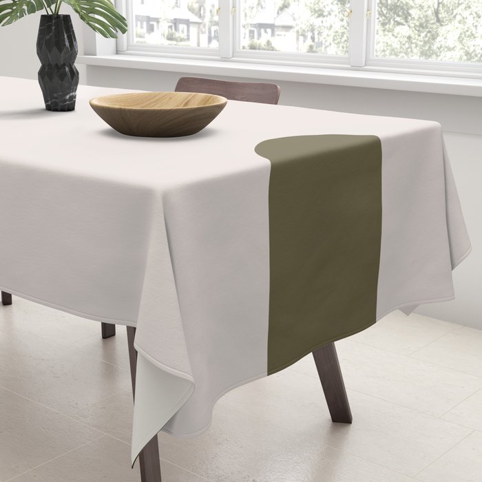 Arch (Olive & Cream) Tablecloth Gallery Image 3