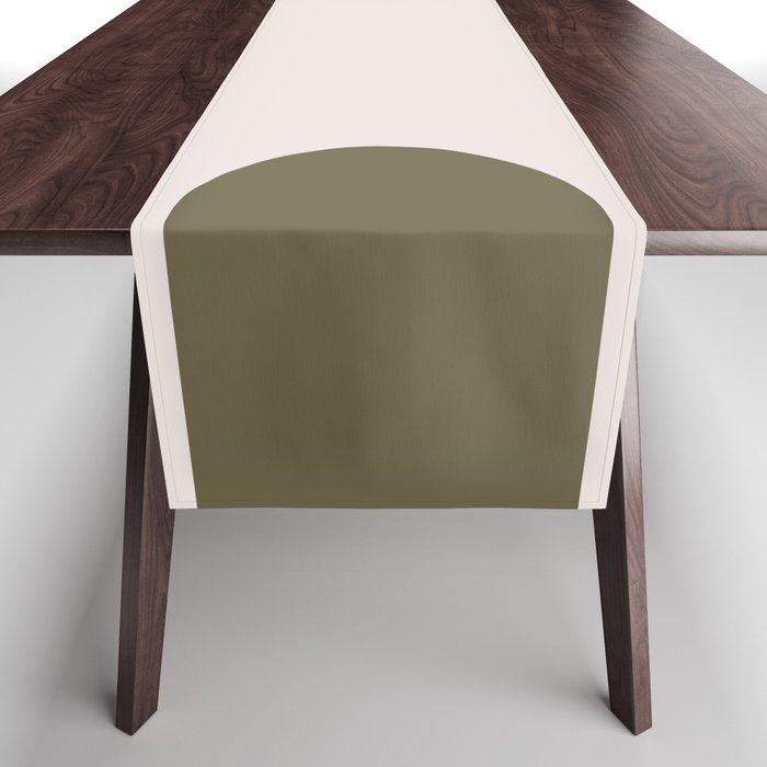 Arch (Olive & Cream) Table Runner Gallery Image 1