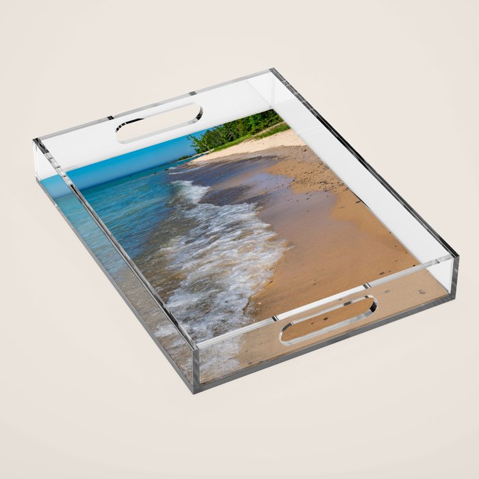 Lake Michigan Beach, Charlevoix - II Acrylic Tray Gallery Image 1